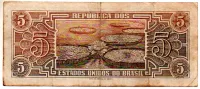 C111 - 5 Cruzeiros - Série 027 - Índio - Data: 1961 - MBC - Foto 2