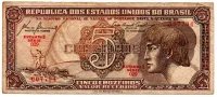 C111 - 5 Cruzeiros - Série 029 - Índio - Data: 1961 - BC