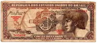 C111 - 5 Cruzeiros - Série 030 - Índio - Data: 1961 - BC