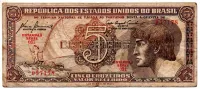 C111 - 5 Cruzeiros - Série 031 - Índio - Data: 1961 - BC