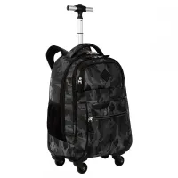 Mochila Carrinho 4 Rodas Sestini Rolling Grande - Camuflado Cinza