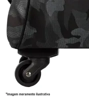 Mochila Carrinho 4 Rodas Sestini Rolling Grande - Camuflado Cinza - Foto 9