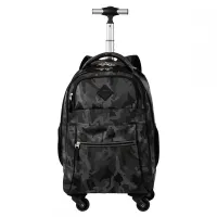 Mochila Carrinho 4 Rodas Sestini Rolling Grande - Camuflado Cinza - Foto 10