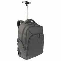 Mochila Carrinho 2 Compartimentos Sestini Rolling Hydroblock Cinza - Chumbo