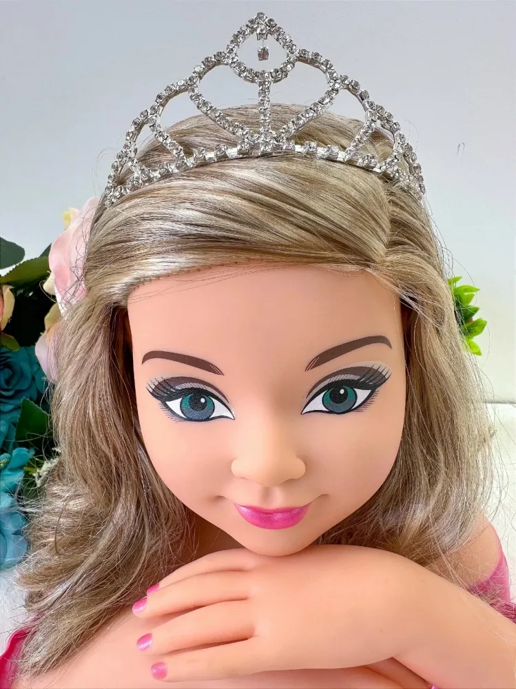 Tiara Coroa Strass Prata