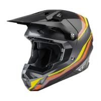 CAPACETE FORMULA CP PRETO/AMARELO/LARANJA - FLY 