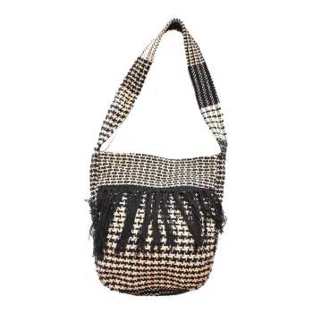 Bolsa Tear Franja Pied de Poule
