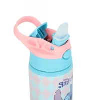 Garrafa de Água em Aço Inoxidável 500ml Stitch Azul - Foto 3