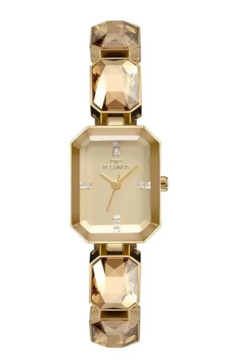 RELOGIO TECHNOS FEMONINO CRYSTAL DOURADO 2036MTT/1D  Imagem