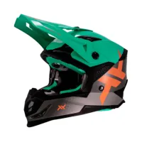CAPACETE ATOMIC VERDE/CINZA - MATTOS RACING