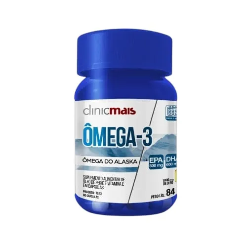 ÔMEGA-3 DO ALASKA - Óleo De Peixe e Vitamina E - 60 Cápsulas Imagem