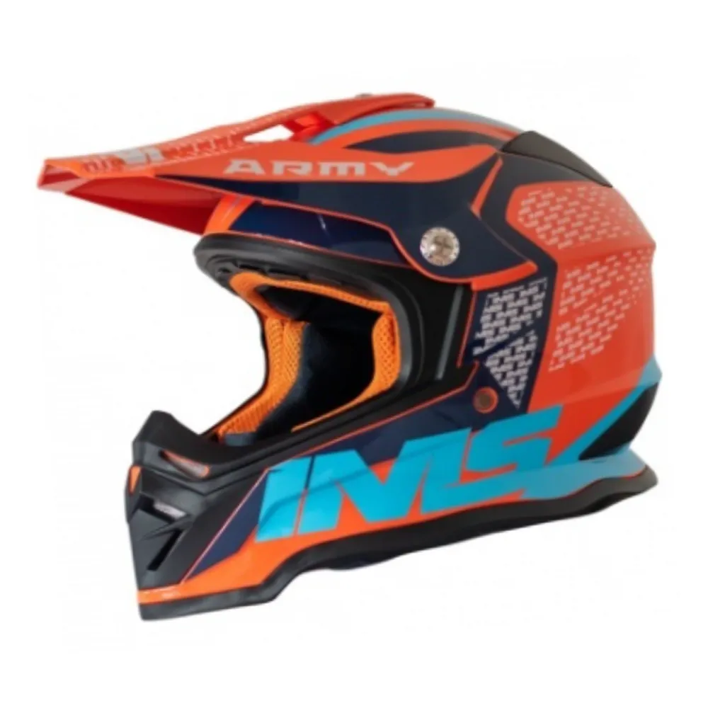 CAPACETE ARMY LARANJA/AZUL - IMS
