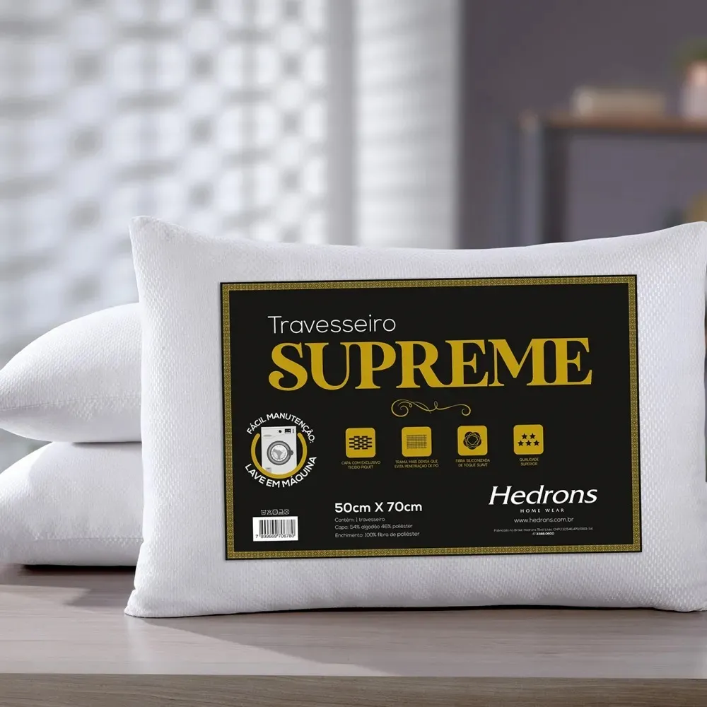 Travesseiro Supreme - 50cm x 70cm - Branco Imagem