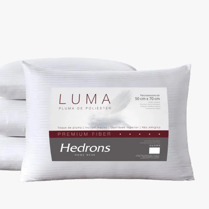 Travesseiro Luma 50cm x 70cm - Fibra Siliconizada