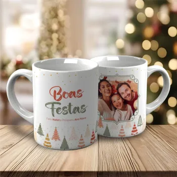 Caneca Natal Personalizada: Encante com Amor e Exclusividade - Diversas Opções a Sua Escolha!