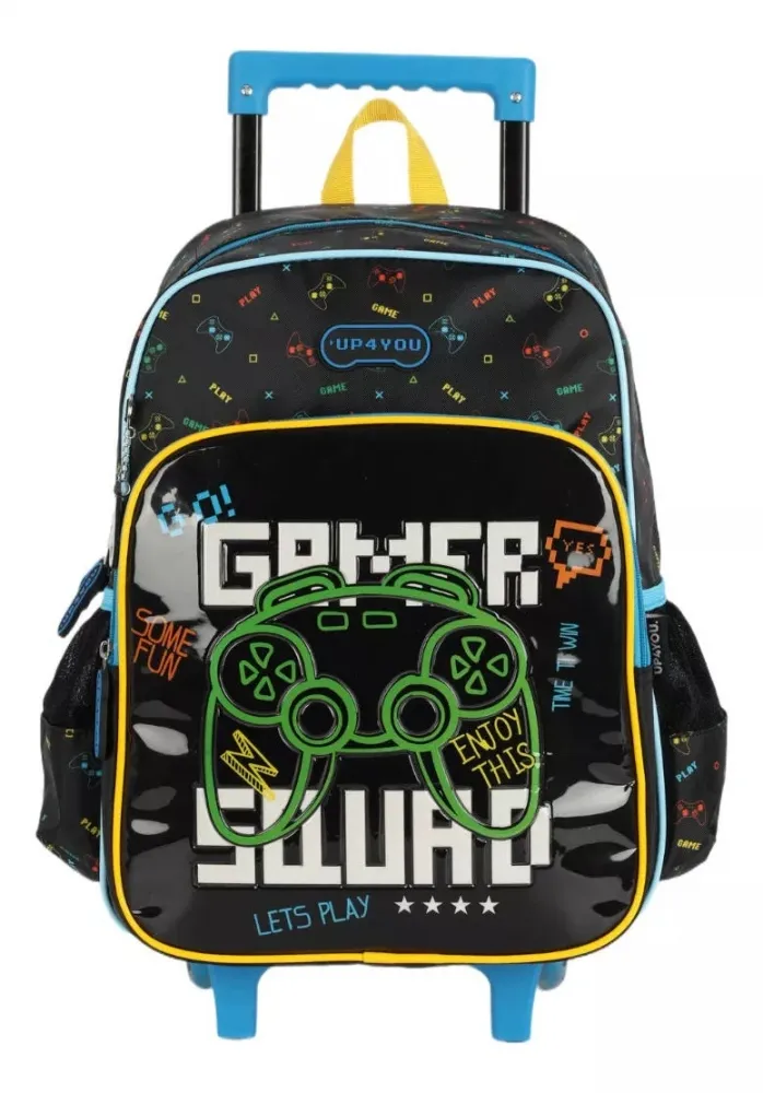 Mochila com Rodas Gamer UP4YOU Preto  IC41062UP