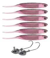 Isca Artificial Maruri Soft Bait W189 8cm 6unid + 2 Jigs - Foto 4