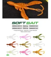 Isca Artificial Silicone Criatura Soft W211 5cm C/8 Unidades - Foto 4