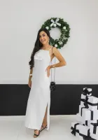 VESTIDO LONGO FLOR-  OFF WHITE - Foto 6