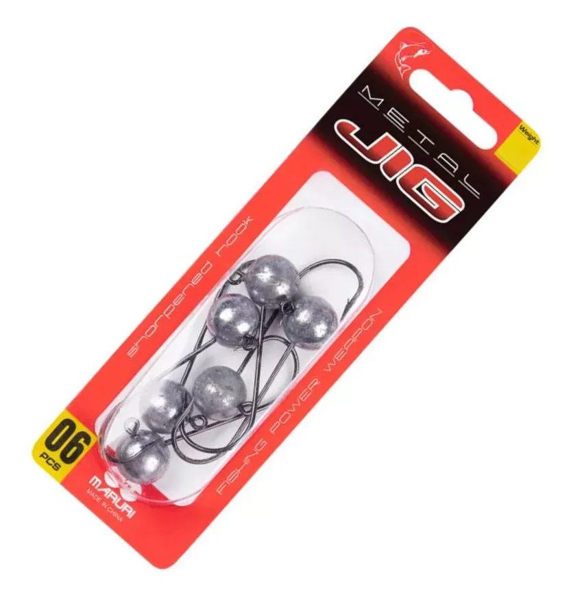 Anzol Para Isca Metal Jig 3/0 7g -10g-15g  Maruri