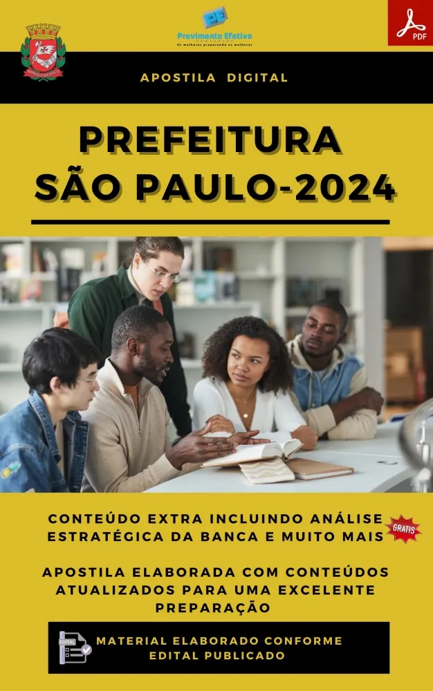 Apostila Pref. São Paulo 2024 Auditor Municipal Geral