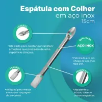 Espátula Colher Aço Inox - Foto 2