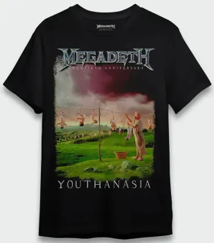 CAMISETA PLUS SIZE MEGADETH YOUTHANASIA