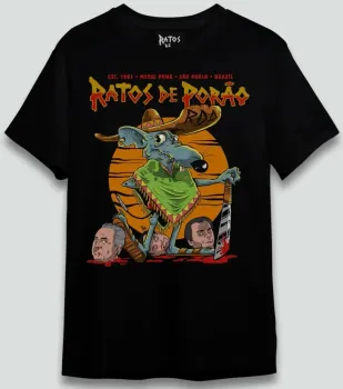 CAMISETA PLUS SIZE RATOS DE PORÃO BRUJERIA TOUR