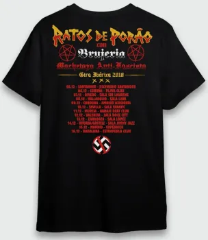 CAMISETA PLUS SIZE RATOS DE PORÃO BRUJERIA TOUR - Foto 2