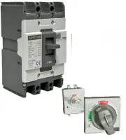 DISJUNTOR EM CAIXA MOLDADA WEG AGW100N-DX100-3 100A TRIPOLAR COM MANOPLA ROTATIVA MR469 - 12775102/12778356