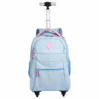 Mochila Carrinho com 4 Rodas Sestini Rolling Hydroblock Sky - Azul