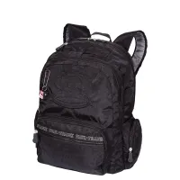 Mochila Grande 2 Compartimentos Paul Frank Classics Preto - Foto 3
