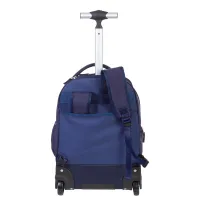 Mochila Carr 2 Comp Sestini Rolling Crinkle Azul - Foto 4