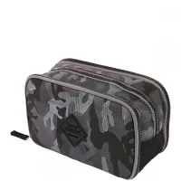 Estojo Box Especial 3 Compartimentos - Camuflado Cinza - Foto 3