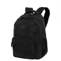 Mochila 2 Compartimentos Sestini College Crinkle 3 - Preto - Foto 3
