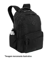 Mochila 2 Compartimentos Sestini College Crinkle 3 - Preto - Foto 7
