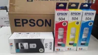 Kit Garrafa Epson T504 para Ecotank Preto, Ciano, Magenta, Amarelo - 1 UN - Foto 2