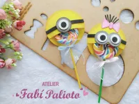  G1.801  Gabarito de Moldes  em MDF  Minnions  Pirulito - Foto 2