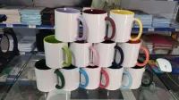 CANECA DE CERAMICA ALÇA INTERNA COLORIDA 325ML  ALÇA FOSCA -LIVE  - Foto 5
