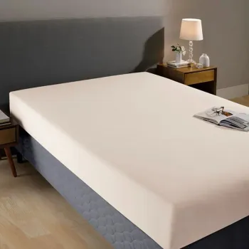 Lençol Avulso  Priori Liso Com Elástico  Dohler - Bege