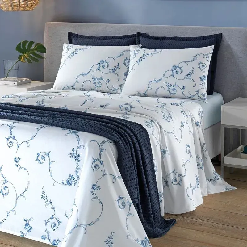  Jogo de Cama  Döhler 180 fios  CELESTE