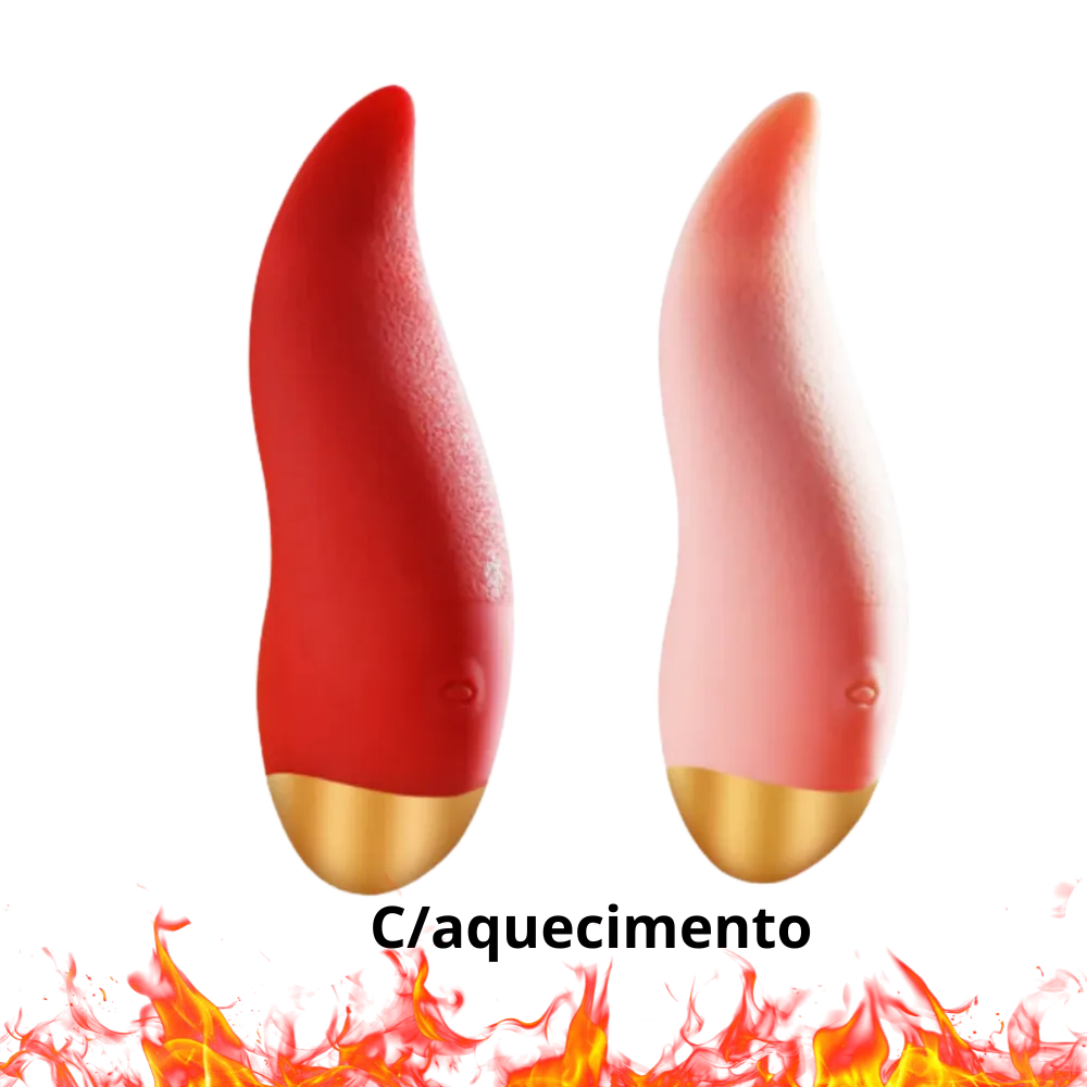 Estimulador Formato Língua com Aquecimento Imagem