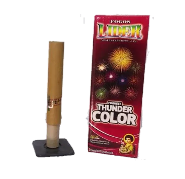 FOGUETE THUNDER COLOR C/6 UNIDADES  Imagem