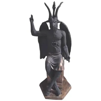 Baphomet estátua em gesso