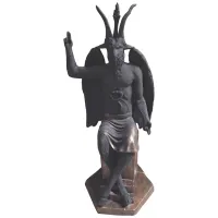 Baphomet estátua em gesso