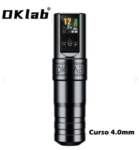 Máquina de Tatuagem PEN DKLab NEW W1 PRO Black com 2 Baterias 4.0mm Imagem