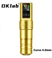 Máquina de Tatuagem PEN DKLab NEW W1 PRO Gold com 2 Baterias 4.0mm