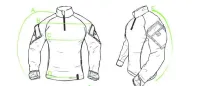 Gandola Combat Shirt Vermeha para Bombeiro - Foto 4