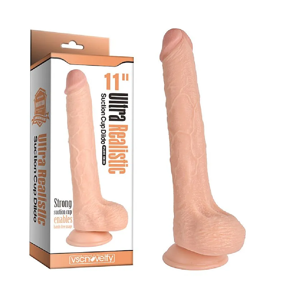 PÊNIS REALÍSTICO ULTRA COM VENTOSA - 27,9 X 4,0 CM - SI.                                                                            LIBYSEXSHOP Imagem