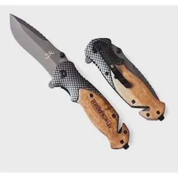 CANIVETE BROWNING X50 CABO EM MADEIRA CUSTOMIZADO MK-06-1198